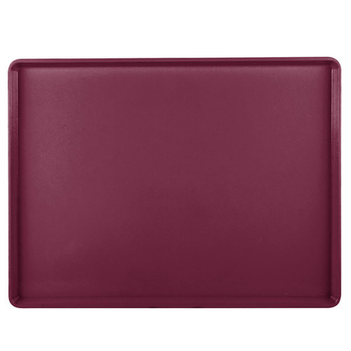 Cambro 1520D522 15" X 20.18" Rectangular Burgundy Wine Dietary Tray - 12/Case