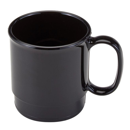 Cambro 75CW110 7 1/2 Oz. Black Polycarbonate Camwear Cup - 48/Case