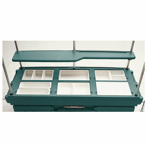 Cambro KVC856192 Granite Green with 6 Pan Wells CamKiosk Cart