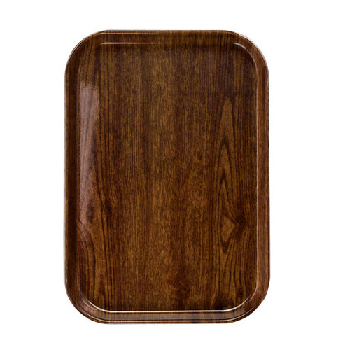 Cambro 1015304 10" x 15" Country Oak Fiberglass Rectangular Camtray - 24/Case