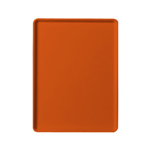 Cambro 1220D220 12" X 20" Rectangular Citrus Orange Dietary Tray - 12/Case