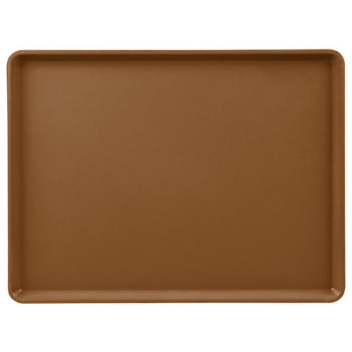 Cambro 1222D513 12" X 22" Rectangular Bay Leaf Brown Dietary Tray - 12/Case