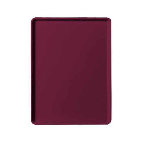 Cambro 1219D522 12" X 19" Rectangular Burgundy Wine Dietary Tray - 12/Case