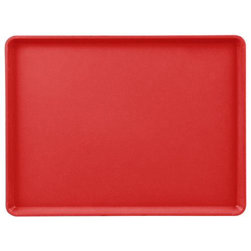 Cambro 1216D221 12" X 16" Rectangular Ever Red Dietary Tray - 12/Case
