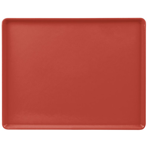 Cambro 1418D410 14" X 18" Rectangular Raspberry Cream Dietary Tray - 12/Case