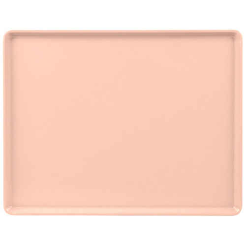 Cambro 1418D106 14" X 18" Rectangular Light Peach Dietary Tray - 12/Case