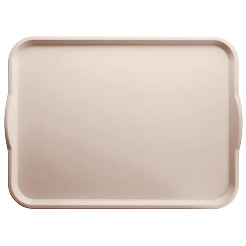 Cambro 1418H106 14" X 18" Rectangular Light Peach Camtray Dietary Tray - 12/Case