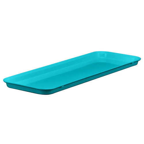 Cambro 92615MT140 8 7/8" x 25 1/2" x 1 1/2" Green Rectangular Fiberglass Display Market Pan - 12/Case