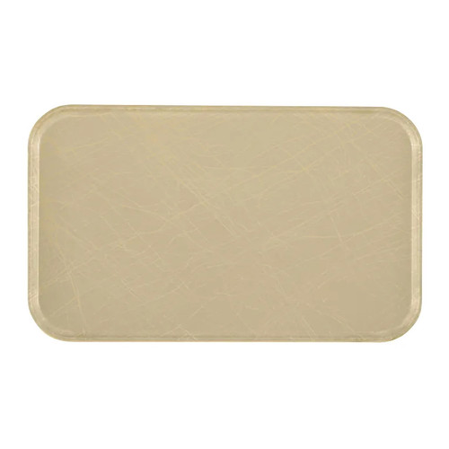 Cambro 1220D214 12" X 20" Rectangular Abstract Tan Dietary Tray - 12/Case