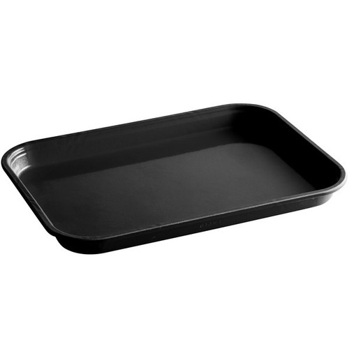 Cambro 913MT110 8 7/8" x 12 3/4" x 1" Black Rectangular Fiberglass Market Display Tray