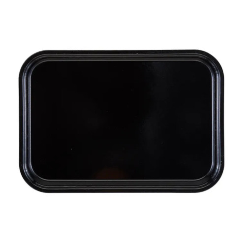 Cambro 913MT110 8 7/8" x 12 3/4" x 1" Black Rectangular Fiberglass Market Display Tray