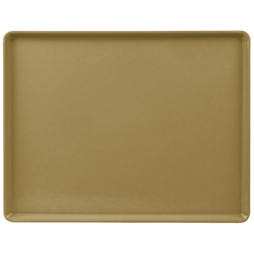 Cambro 1418D428 14" X 18" Rectangular Olive Green Dietary Tray - 12/Case