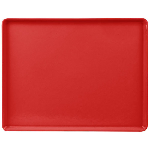 Cambro 1418D221 14" X 18" Rectangular Ever Red Dietary Tray - 12/Case