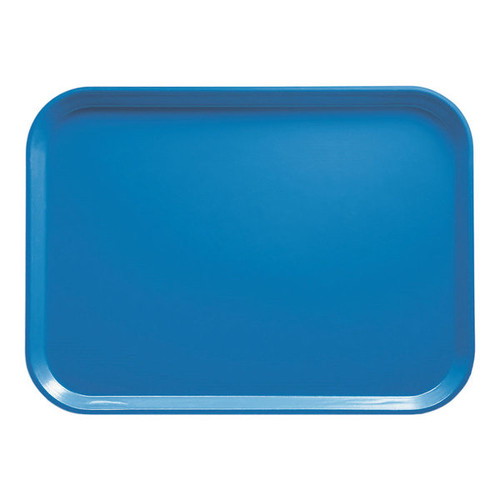 Cambro 1520105 15" x 20.25" Rectangular Fiberglass Horizon Blue Camtray - 12/Case