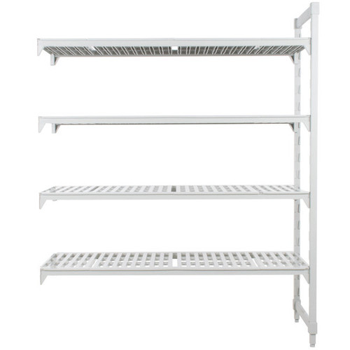 Cambro CPA183064V4480 30" W x 18" D x 64" H Speckled Gray 4 Shelves Vented Camshelving Premium Add-On Unit