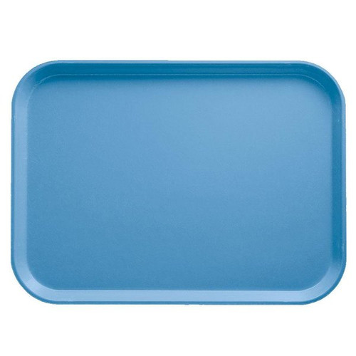 Cambro 1520CW168 14.88" x 20.13" Rectangular Polycarbonate Blue Camwear Tray - 12/Case