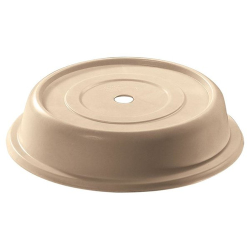 Cambro 901CW133 9.31" Beige Lightweight Polycarbonate Stackable Round Camwear Camcover - 12/Case