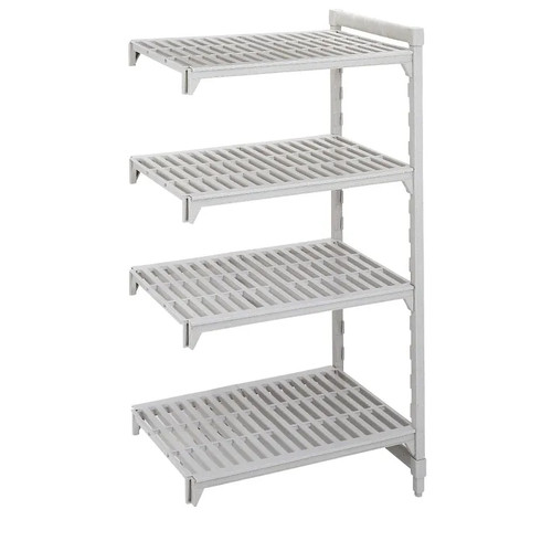 Cambro CPA182484V4PKG 24" W x 18" D x 84" H Speckled Gray 4 Shelves Vented Camshelving Premium Add-On Unit