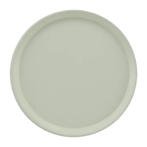 Cambro 1550101 16" Dia. Round Fiberglass Antique Parchment Serving Camtray - 12/Case