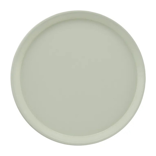 Cambro 1550101 16" Dia. Round Fiberglass Antique Parchment Serving Camtray - 12/Case