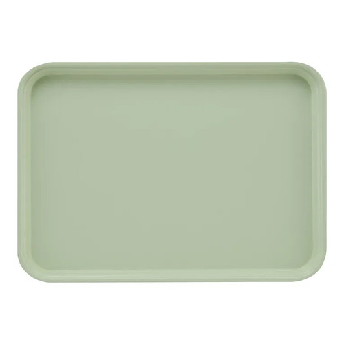 Cambro 1622429 16" x 22" Rectangular Fiberglass Key Lime Camtray - 12/Case
