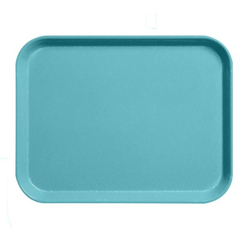 Cambro 1520CL162 15" x 20.25" Rectangular Fiberglass Green Camlite Tray - 12/Case