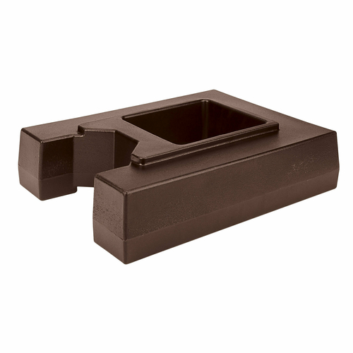 Cambro R1000LCD131 15.38" W x 19.5" D x 4.5" H Fits 100LCD and UC100 Dark Brown Riser