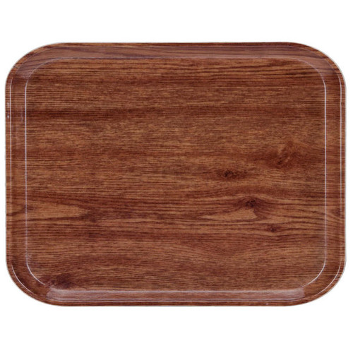 Cambro 3253304 12.75" W x 20.87" D Rectangular Dishwasher Safe Country Oak Camtray - 12/Case