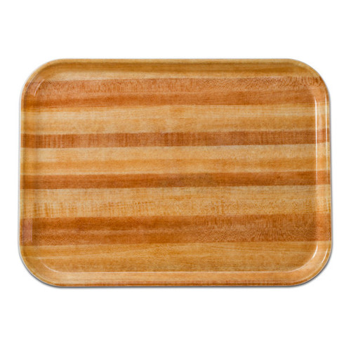 Cambro 3853303 14.75" W x 20.87" D Rectangular Dishwasher Safe Light Butcher Block Camtray - 12/Case