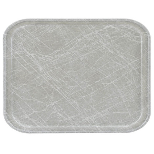 Cambro 3253215 12.75" W x 20.87" D Rectangular Dishwasher Safe Abstract Gray Camtray