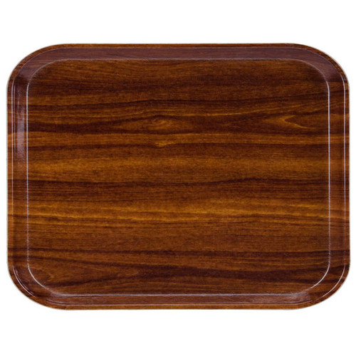 Cambro 3253308 12.75" W x 20.87" D Rectangular Dishwasher Safe Burma Teak Camtray - 12/Case