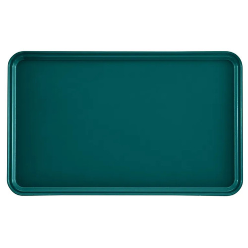 Cambro 3253414 12.75" W x 20.87" D Rectangular Dishwasher Safe Teal Camtray - 12/Case
