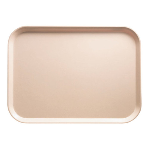 Cambro 3753106 14.56" W x 20.87" D Rectangular Dishwasher Safe Light Peach Camtray - 12/Case