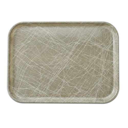 Cambro 3753215 14.56" W x 20.87" D Rectangular Dishwasher Safe Abstract Gray Camtray - 12/Case