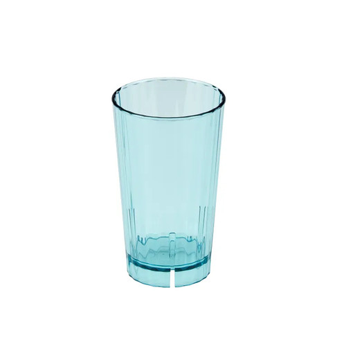 Cambro HT120CW196 12 Oz. Polycarbonate Azure Blue Camwear Huntington Tumbler - 36/Case