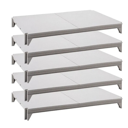 Cambro CPSK1830S5480 30" W x 18" D Speckled Gray Solid Camshelving Premium Shelf Plate Kit