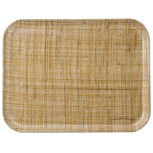 Cambro 3253204 12.75" W x 20.87" D Rectangular Dishwasher Safe Rattan Camtray - 12/Case