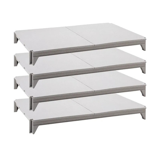 Cambro CPSK2172S4480 72" W x 21" D Speckled Gray Solid Camshelving Premium Shelf Plate Kit