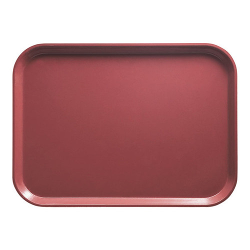Cambro 3343410 13" W x 17" D Rectangular Dishwasher Safe Raspberry Cream Camtray - 12/Case