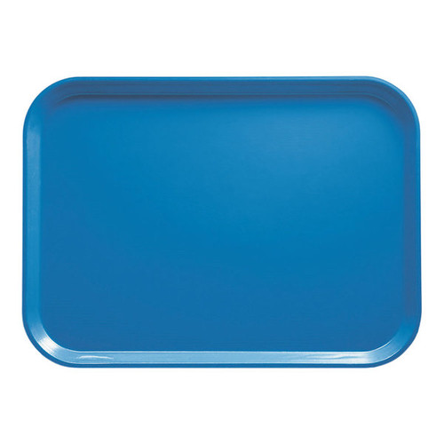 Cambro 3753105 14.56" W x 20.87" D Rectangular Dishwasher Safe Horizon Blue Camtray - 12/Case