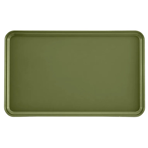 Cambro 3253428 12.75" W x 20.87" D Rectangular Dishwasher Safe Olive Green Camtray - 12/Case