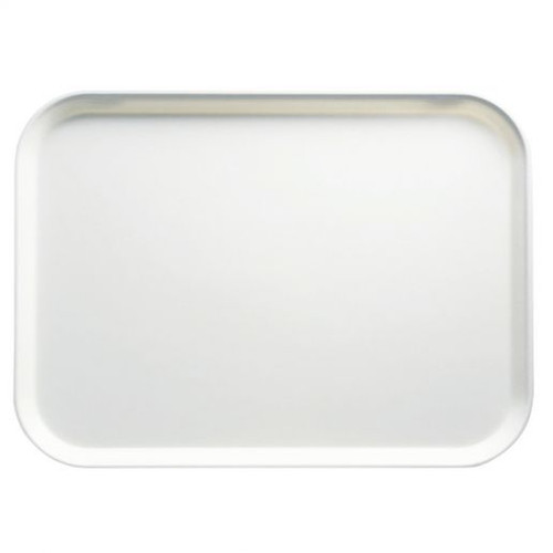 Cambro 3853148 14.75" W x 20.87" D Rectangular Dishwasher Safe White Camtray - 12/Case