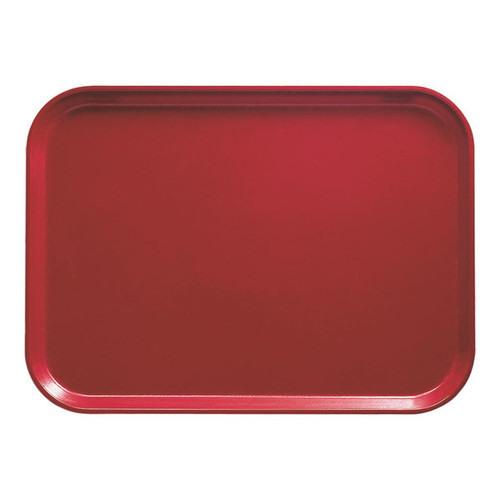 Cambro 3253221 12.75" W x 20.87" D Rectangular Dishwasher Safe Ever Red Camtray - 12/Case