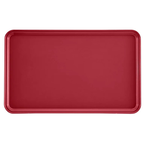 Cambro 3253221 12.75" W x 20.87" D Rectangular Dishwasher Safe Ever Red Camtray - 12/Case