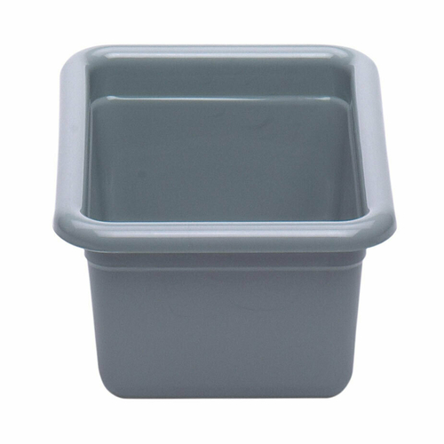 Cambro 912CBP180 9.06"L x 12.06" W x 5.12" H Hi-Gloss Plastic Light Gray Utility Box - 12/Case