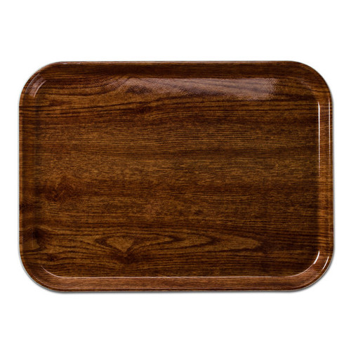 Cambro 3853304 14.75" W x 20.87" D Rectangular Dishwasher Safe Country Oak Camtray - 12/Case