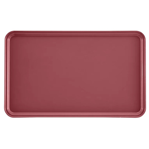 Cambro 3253410 12.75" W x 20.87" D Rectangular Dishwasher Safe Raspberry Cream Camtray - 12/Case