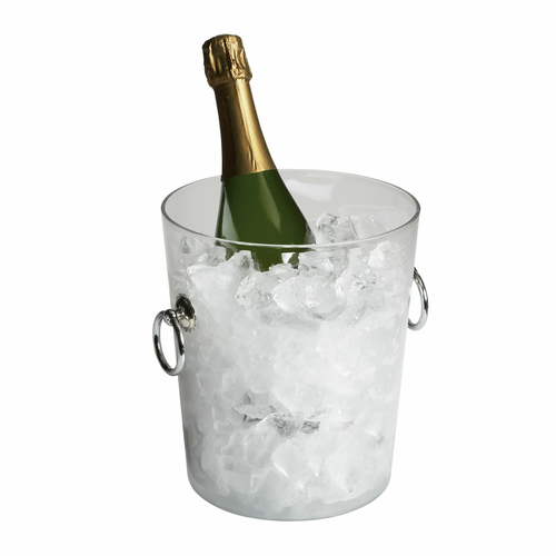 Cambro WC100CW135 Clear Polycarbonate with Handle Camwear Wine Cooler and Bucket