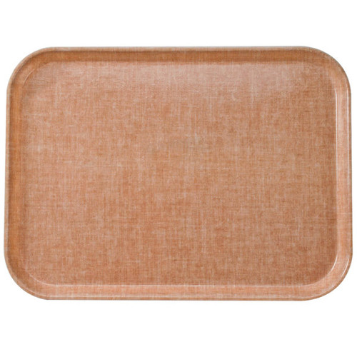 Cambro 3253329 12.75" W x 20.87" D Rectangular Dishwasher Safe Linen Toffee Camtray - 12/Case