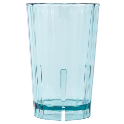 Cambro HT12CW196 12 Oz. Polycarbonate Azure Blue Camwear Huntington Tumbler - 36/Case